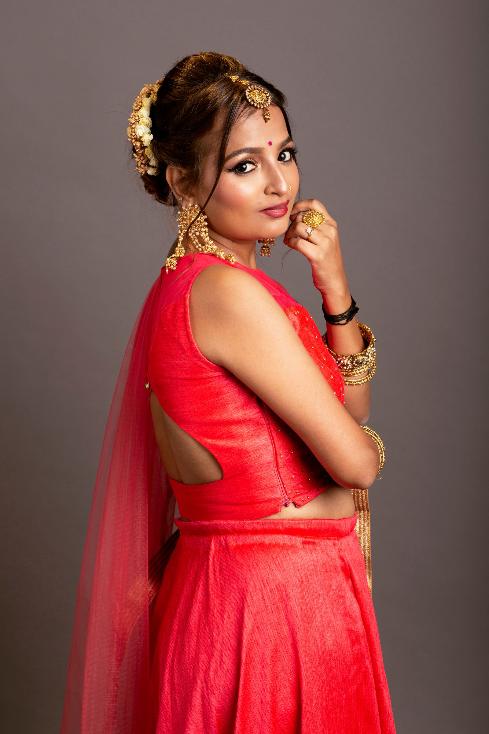 Illustrative saree styling for the silk collection